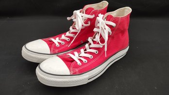 Chuck Taylor Converse All-Star Hi-Top Sneakers In Red