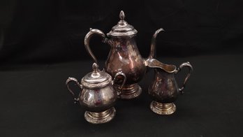 1847 Rogers Bros. Remembrance Silver-Plate Tea Set