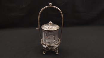 Reed & Barton Silver-Plate Antique Pickle Castor