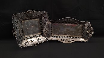 Derby Silver Co. Quadruple Plated Platter Set