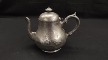 Antique 19th-Century Pewter Teapot