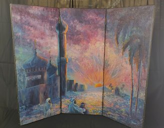 Trifold Canvas Painting