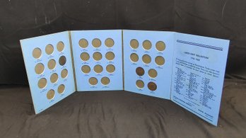 1793-1825 Large Cent Coin Collection Folder With Coins
