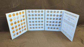 Lincoln Head Cent Collection Folder Beginning With 1941 With Coins