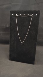 .925 Sterling Silver Diamond Necklace