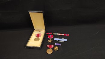 Bronze Star Medal And Assorted Military Medals