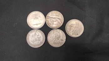 Assorted Half Dollar Coins