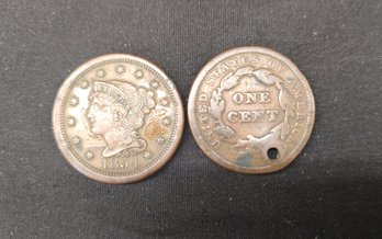 Set Of 1840's-1850's Large Cent Coins