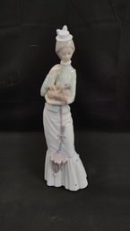 Lladro 'Walk With The Dog' Porcelain Figure