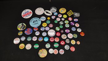 Assorted Pins And Buttons