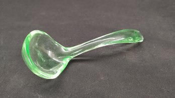 Uranium Glass Condiment Spoon