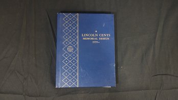 Lincoln Memorial Cent Collection Folder With Coins