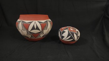 Acoma Native American Pottery Set
