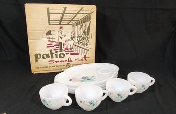 Federal Glass Co. Patio Snack Set Dishware