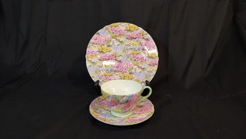 Shelley Rock Garden Porcelain Teacup Set