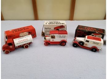 Vintage Texaco Collector Series Banks & Ford Model A Toy Truck