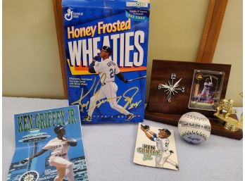 Various Ken Griffey Jr. Seattle Mariners Memorabilia