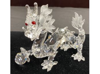 Swarovski Crystal Dragon Figurine