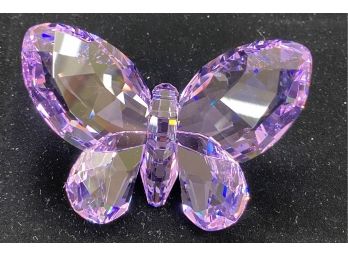 Swarovski Crystal Butterfly Figurine Purple