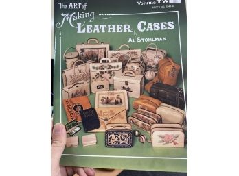 Leather Crafting Books, Patterns, And Suede Remnants