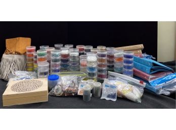Large Lot Of Seed Beads And Other Crafting Supplies