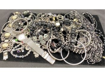 An Assortment Of Wearable Costume Jewelry