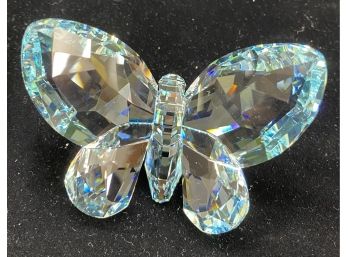 Swarovski Crystal Butterfly Figurine Azure