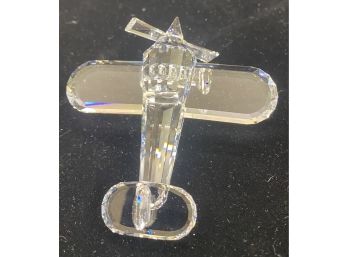 Swarovski Crystal Airplane Figurine