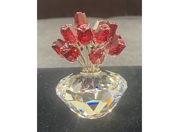 Swarovski Crystal Bouquet Of Roses