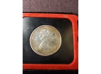 1972 Canada Silver Dollar In Original Box