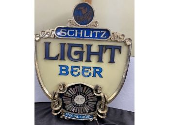 Vintage Schlitz Light Beer Sign