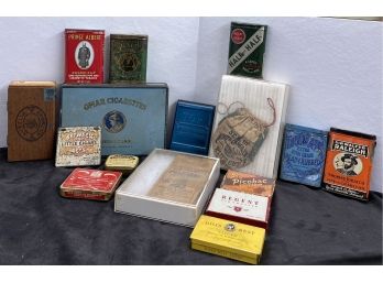 Lot Of Assorted Tobacco Tins