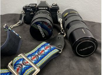 Yashica FX-D Quartz Camera And Tamron Lenses