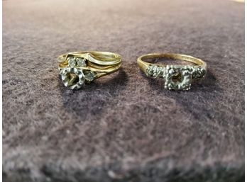 14 Karat Gold Engagement/Wedding Rings (No Stones)