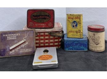 Assorted Vintage Tobacco Tins