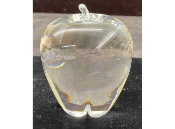 Steuben Glass Apple Paperweight