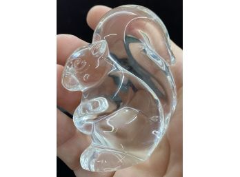 Steuben Glass Squirrel Figurine