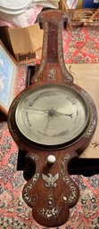Antique Rosewood Banjo Barometer Mfg Bu J. Sewill Liverpool - London Retailed By E. C. Spooner