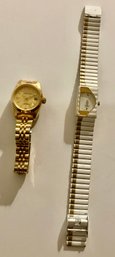 2 Ladies Wristwatches Incl Xanadu Swiss Made And Croton Oyster Style Watch