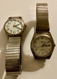 Timex And Sharp Mens Wristwatches