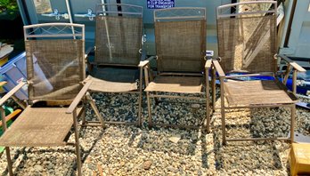 Set Of 4 Folding Deck Or Lawn Chairs