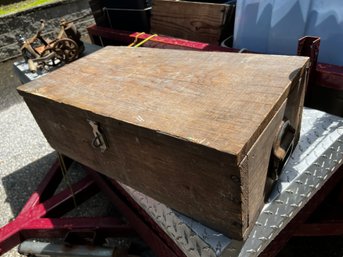 Heavy Duty Industrial Or Military Tool Box With Metal Handles