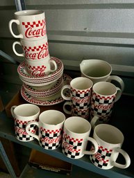 Coca-cola Brand Dinnerware Pattern Marketed By By Gibson Houseware