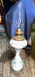 Tall Banquet Style Table Lamp With Chimney