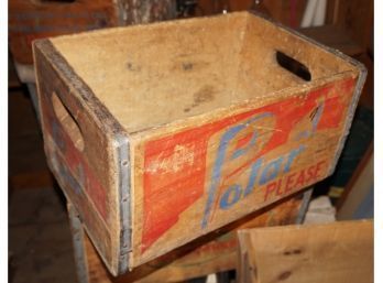 Wooden Advertising Soda Crate, 'polar Cola', #2