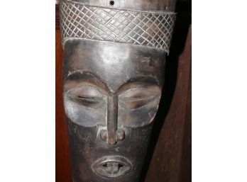 Carved Tribal Mask, About 2' Ht