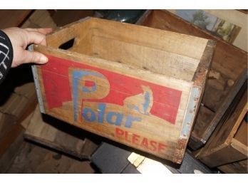 Wooden Advertising Soda Crate, 'polar Cola', #1
