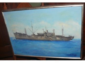 Painting, Oil In Canvas, Signed J. Bolan, 69, 'P A 198' APA-198: McCracken (1944-1975)