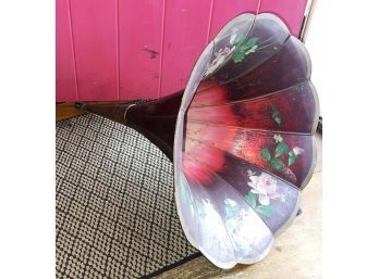 Large Morning Glory Edison Phonograph Horn In Original Paint