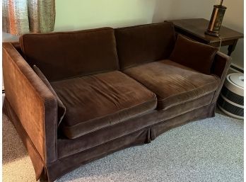 MCM Milo Baughman-style Simmons Hide-a-bed In Brown Corduroy Upholstery, Mint Condition